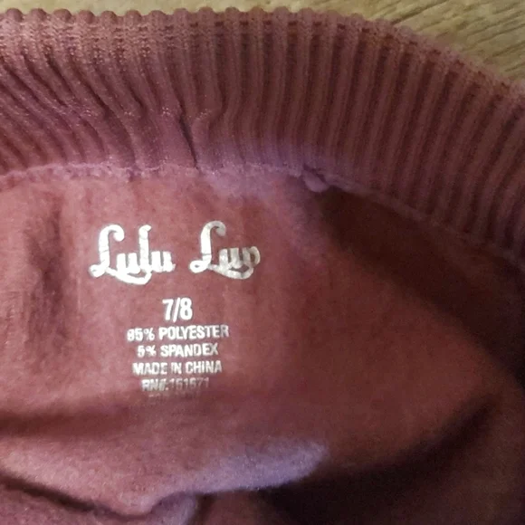 Lulu Luv Mauve Lavender Leggings Bundle Girls Size 7/8 - Picture 4 of 4